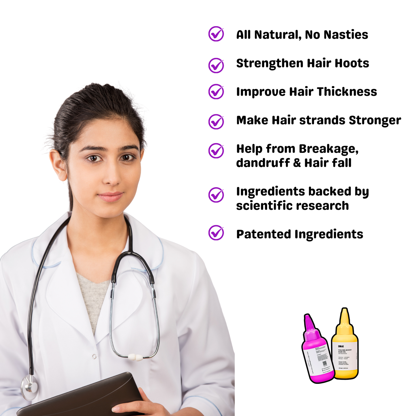 VOLUME-BOOST Hair Oil